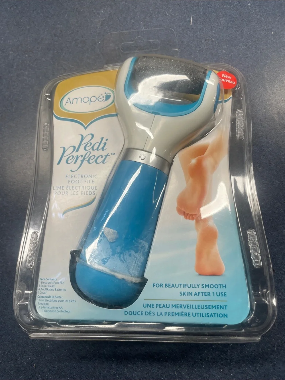 AMOpe Pedi Perfect Electronic Foot File - Blue